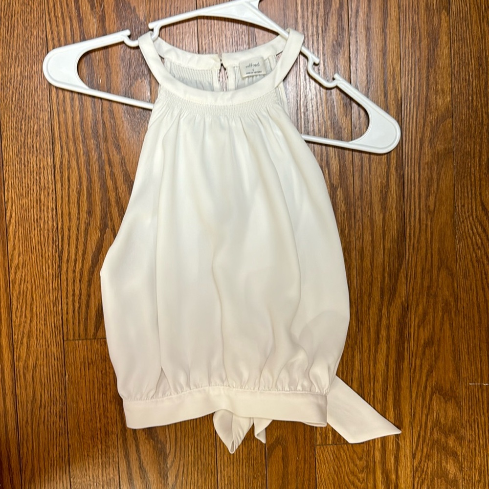 Aritzia Wilfred white top